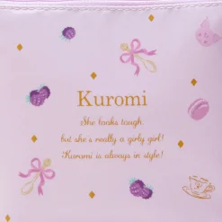 Japan Original Kuromi Zipper Pouch (Tea Room Series)
