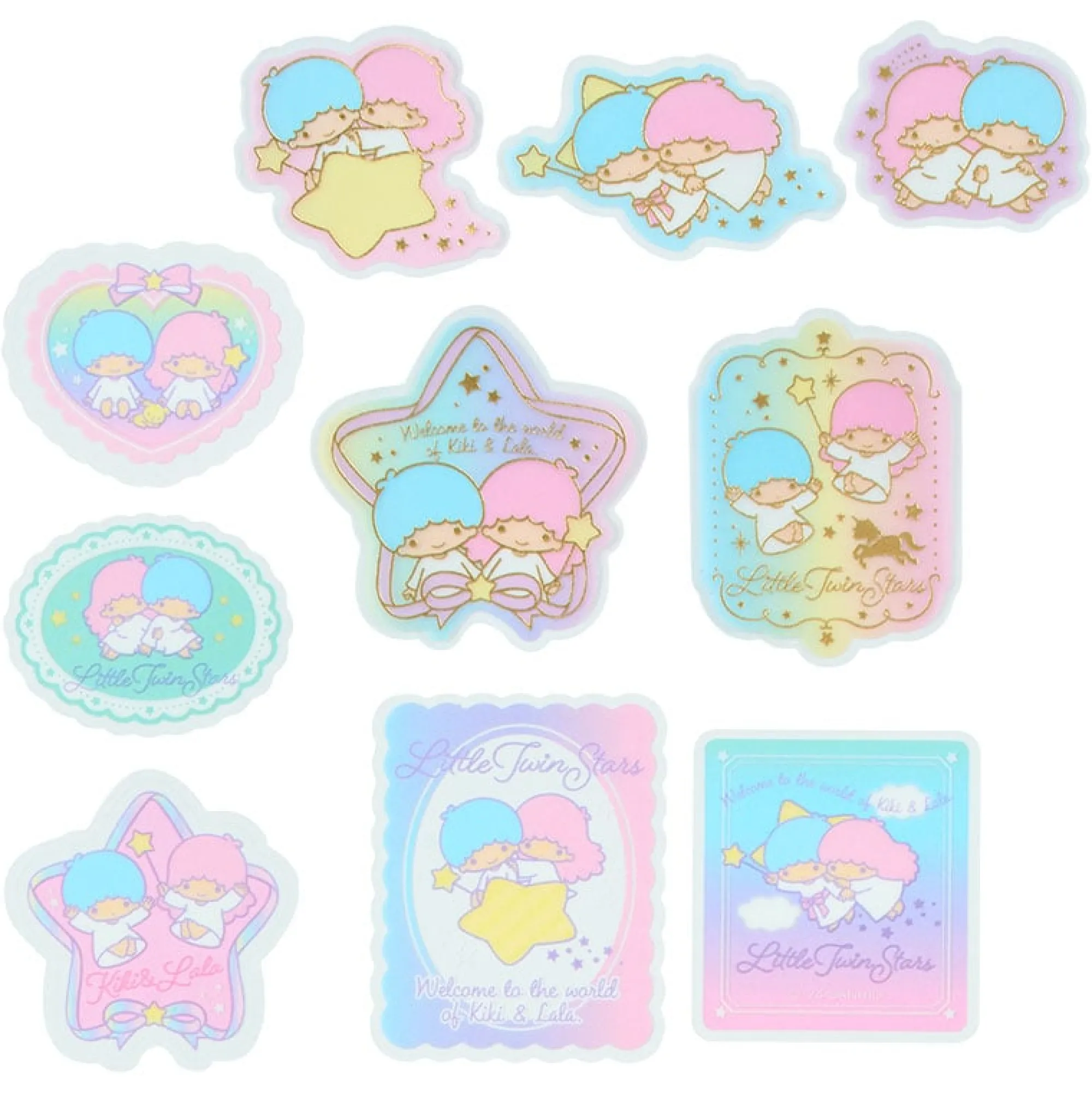 Japan Original LittleTwinStars 30-pc Mini Sticker Set