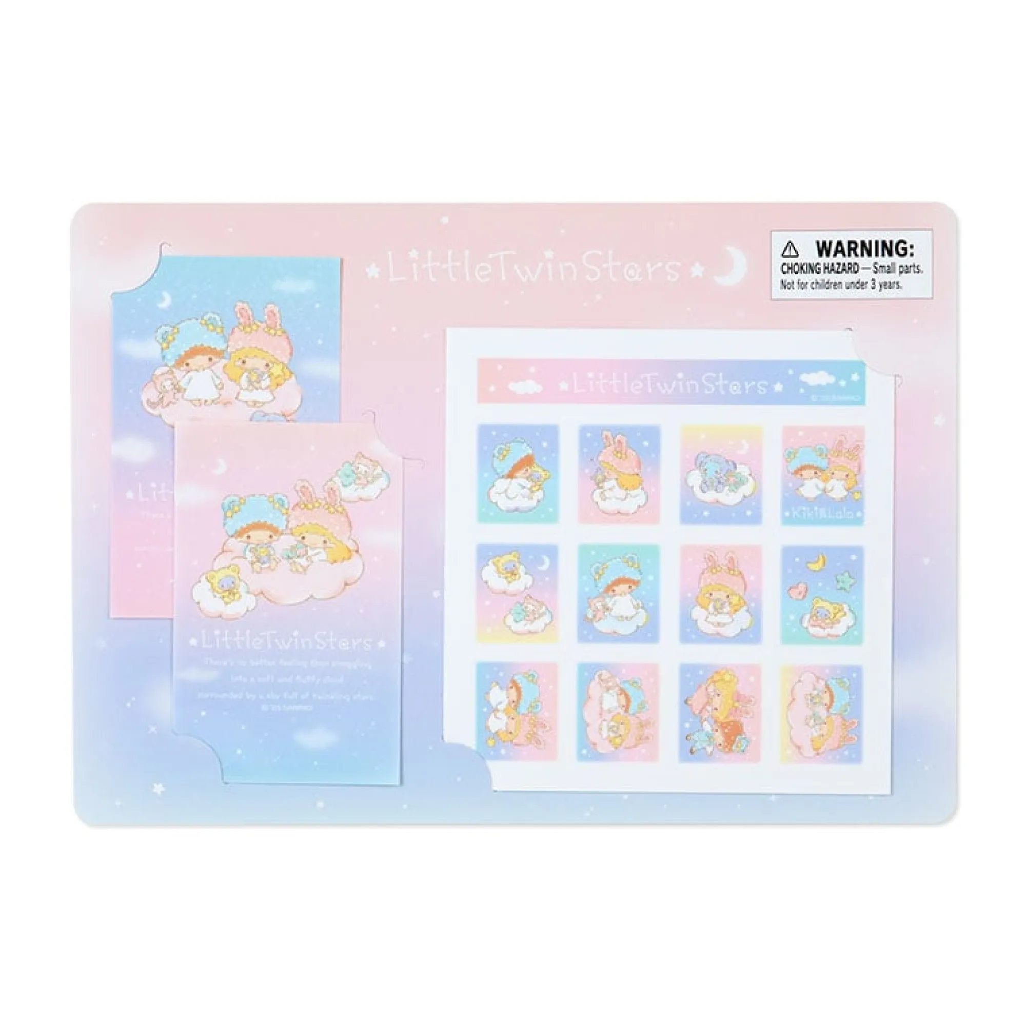 Japan Original LittleTwinStars Sticker Set (Fluffy Cloud Series)