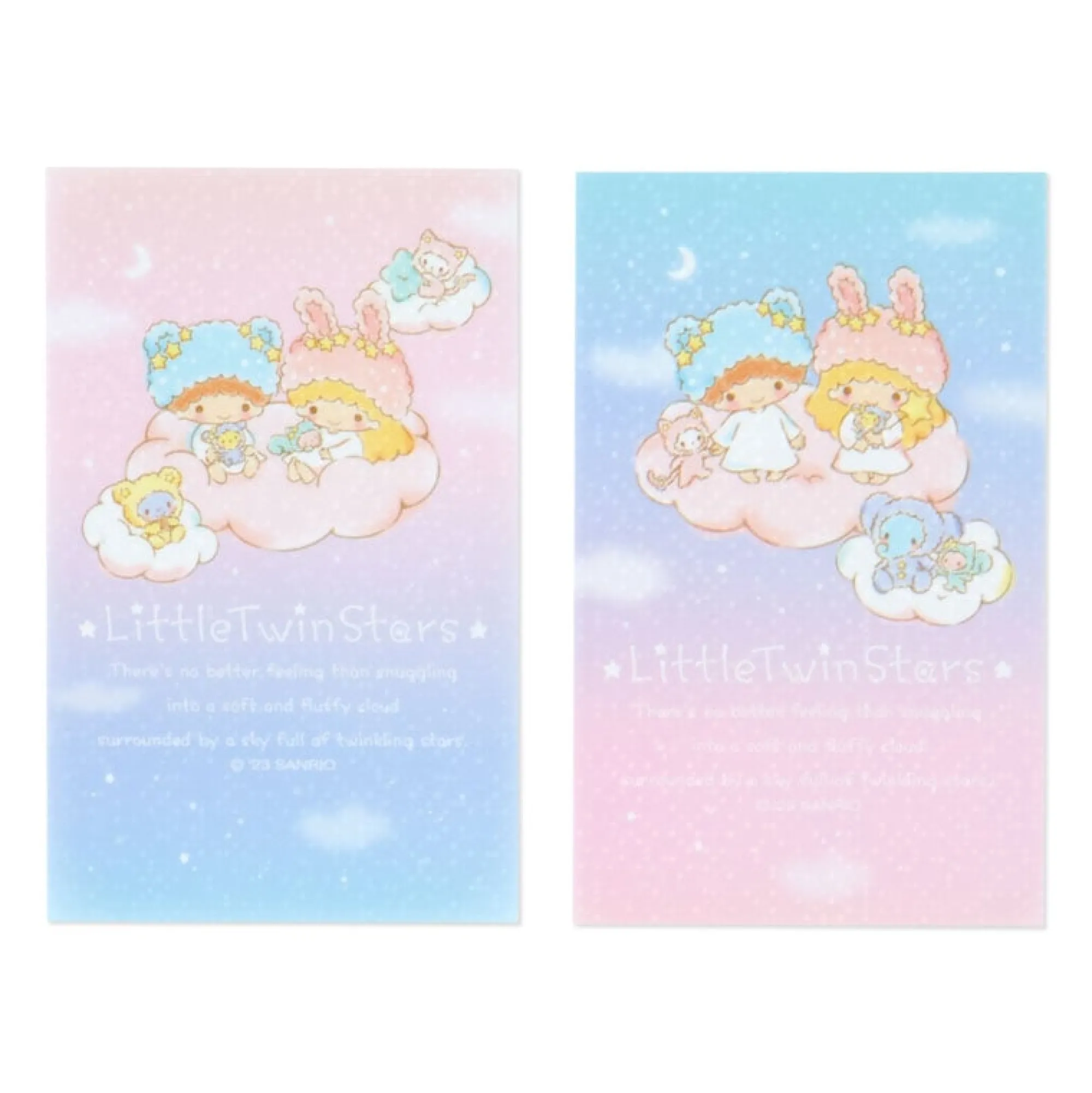 Japan Original LittleTwinStars Sticker Set (Fluffy Cloud Series)