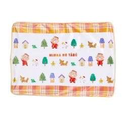 Global Original Minna No Tabo Lap Blanket (Orange Plaid Series)
