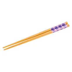 Silver Buffalo My Melody & Kuromi Ceramic Ramen Bowl and Chopstick Set (Pastel Flowers)
