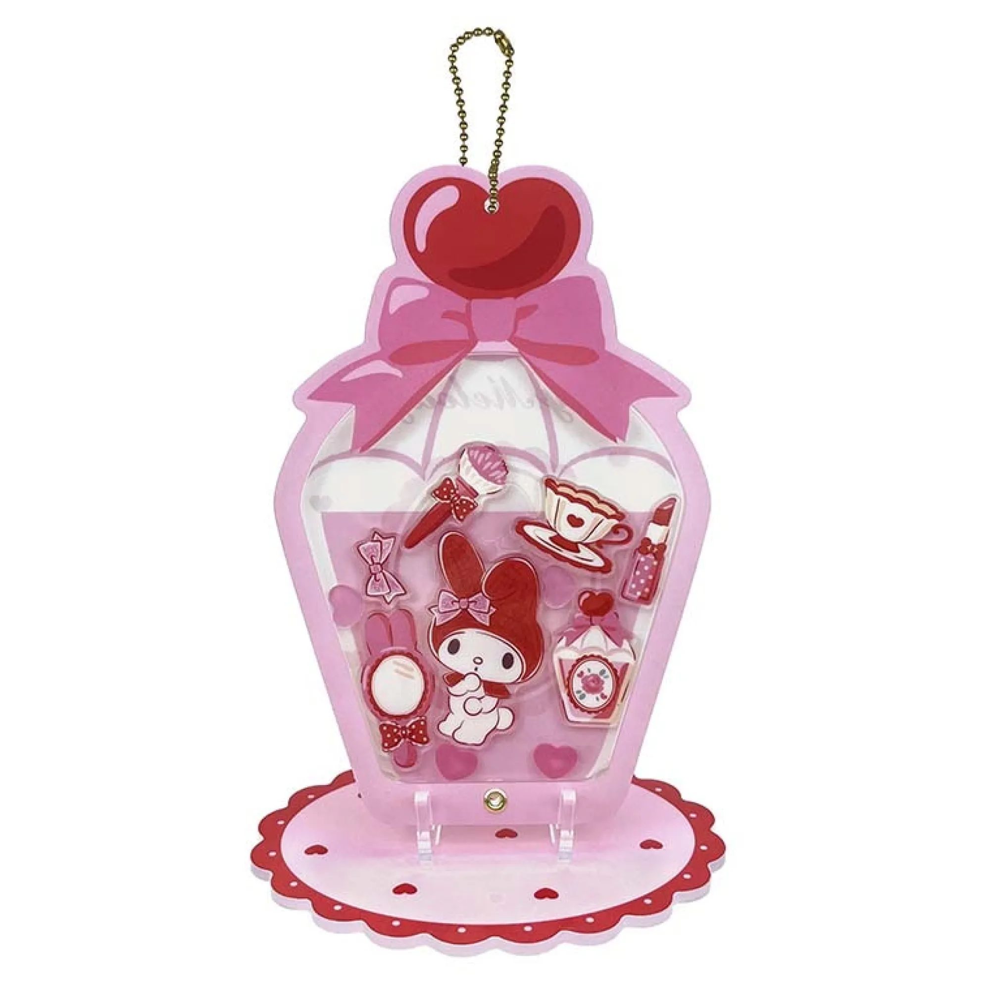 Global Original My Melody Acrylic Keychain and Stand (Classic Corduroy Series)