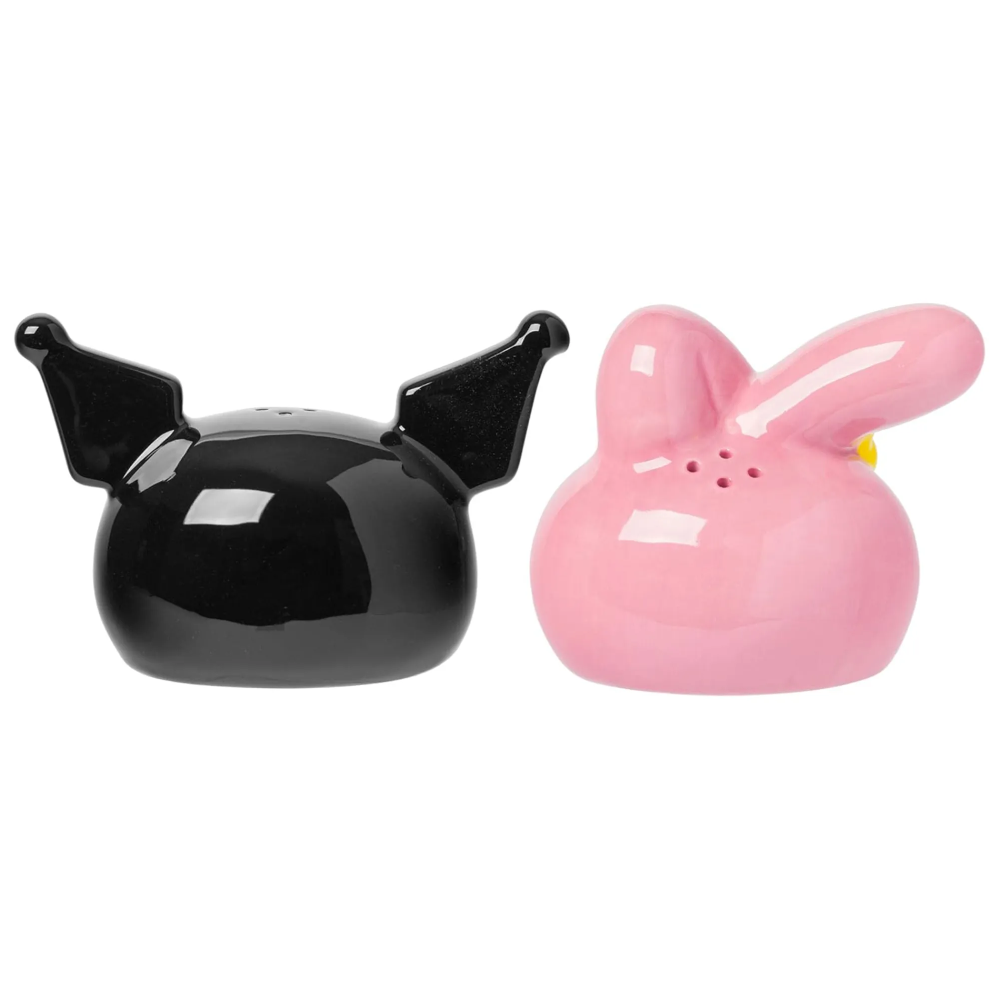 Silver Buffalo My Melody And Kuromi Sculpted Ceramic Salt and Pepper Set