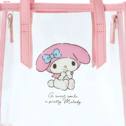 Japan Original My Melody Clear Convertible Mini Tote