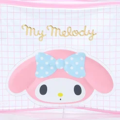 Japan Original My Melody Clear Grid Zipper Pouch