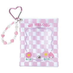 Japan Original My Melody Clear Snap Mini Pouch (Pastel Check Series)