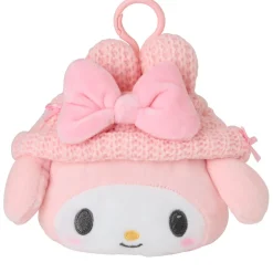 Japan Original My Melody Cozy Cap Mascot Clip Pouch