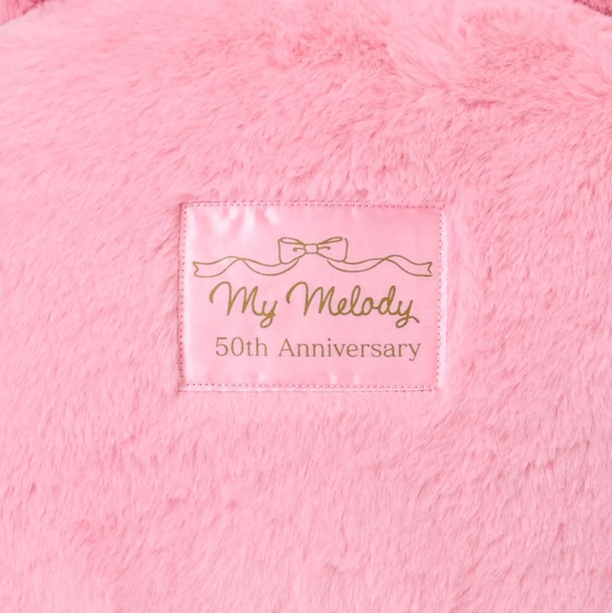 Japan Original My Melody Face Plush (50th Anniv. Ribbon Series)