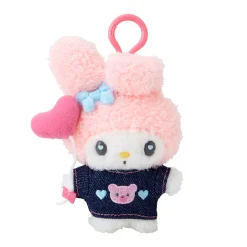Japan Original My Melody Keychain Mascot Clip (Denim Patch Series)