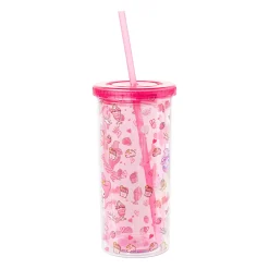 Silver Buffalo My Melody 20oz Strawberry Travel Tumbler
