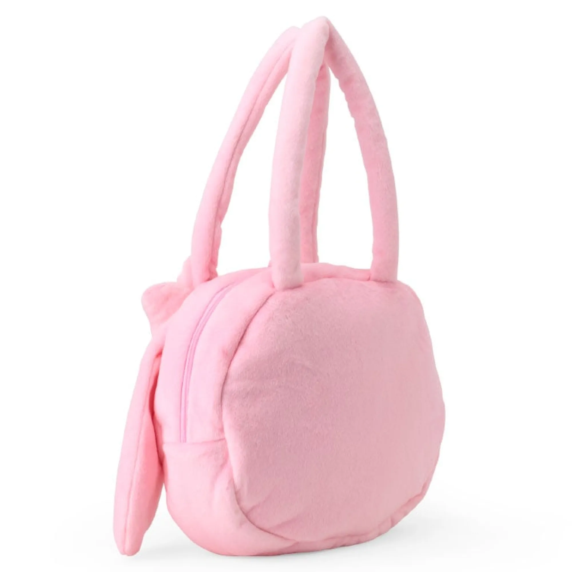 Japan Original My Melody Plush Face Tote Bag