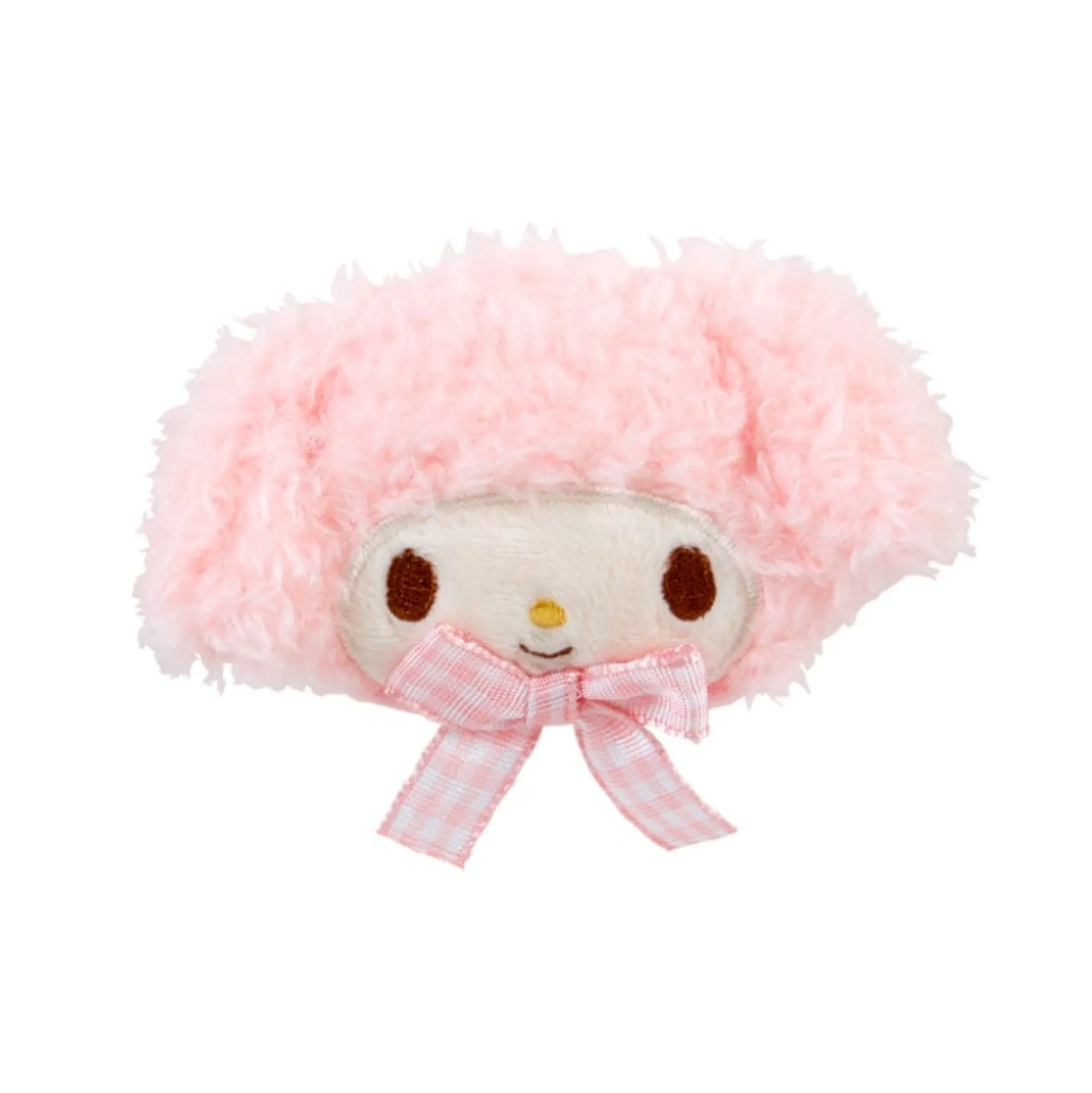 Japan Original My Melody Plush Hair Clip (Gingham Bow)