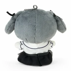 Japan Original My Melody Plush Mascot Keychain (Silver Houndstooth Series)