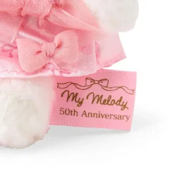 Japan Original My Melody Plush Mascot Keychain (50th Anniv. Ribbon Series)