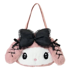Japan Original My Melody Plush Tote Bag (Midnight Melokuro Series)
