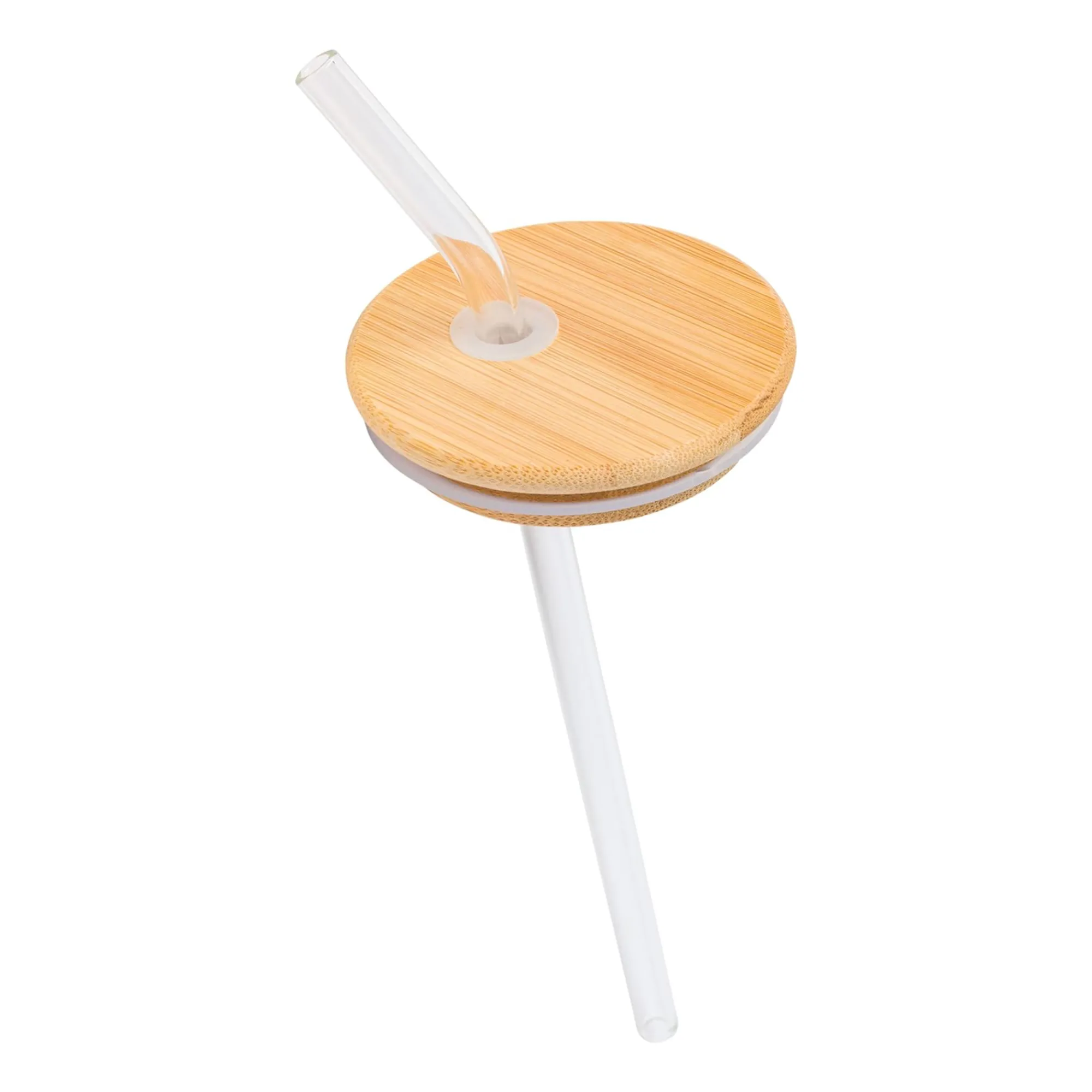 Silver Buffalo My Melody Snacks Bamboo Lidded Glass Tumbler