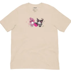 Printful My Melody 50th Anniversary and Kuromi 20th Anniversary Tee (Hearts)