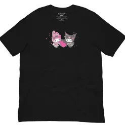 Printful My Melody 50th Anniversary and Kuromi 20th Anniversary Tee (Hearts)