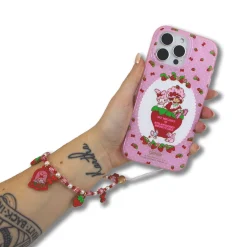 BySonix Inc. My Melody x Strawberry Shortcake Phone Beaded Wristlet
