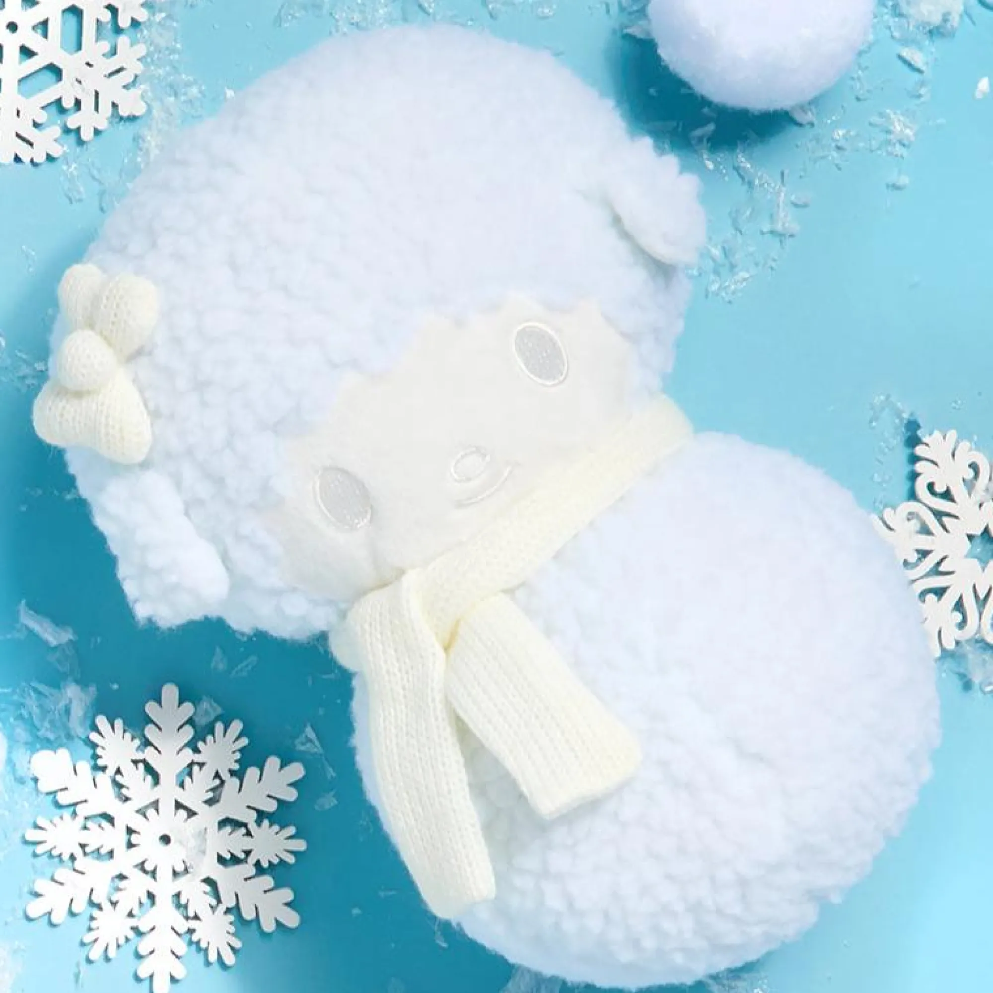 HUNET My Sweet Piano 10" Holiday Snowman Plush