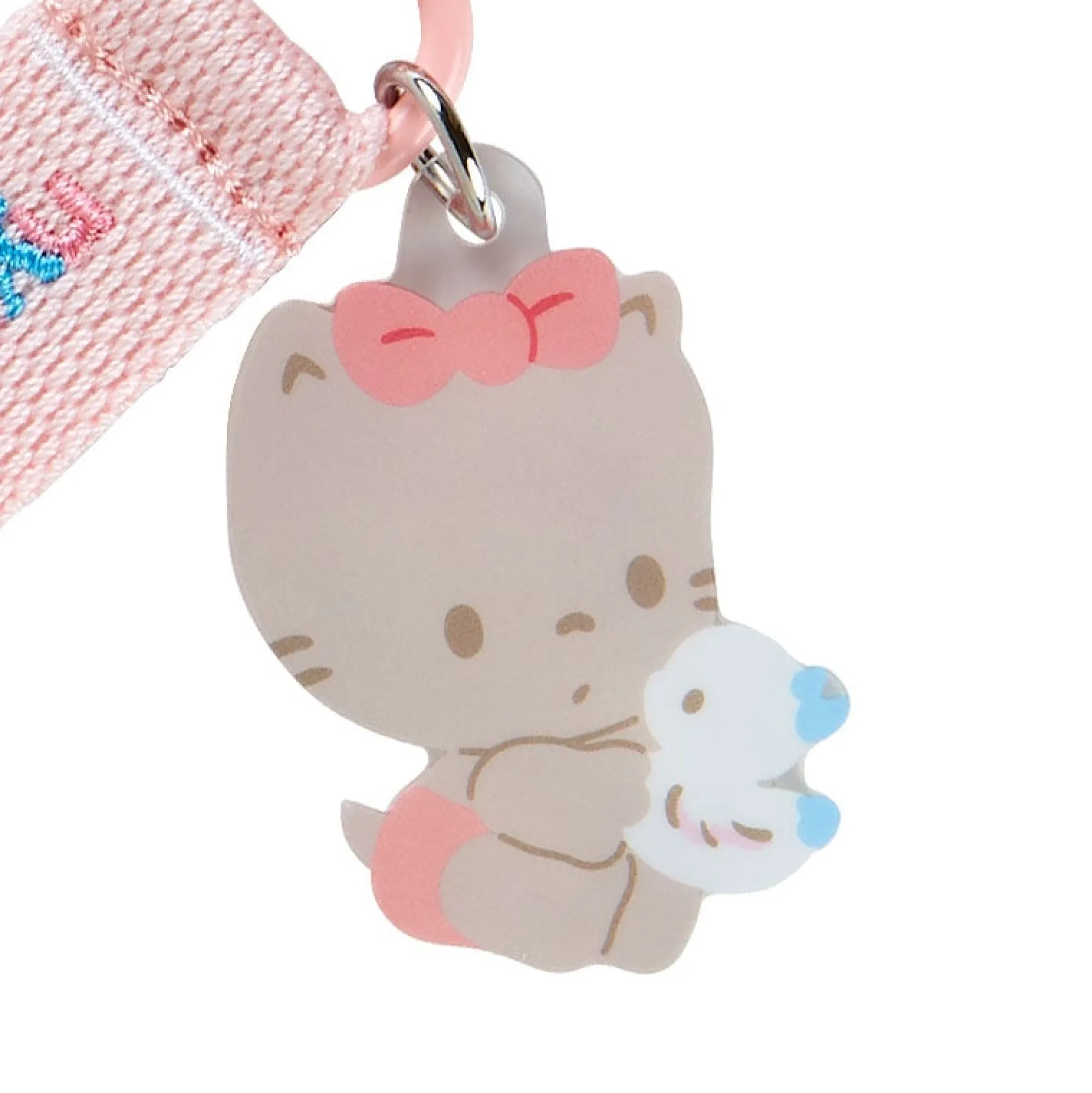 Japan Original Nya Ni Nyu Nye Nyon Logo Keychain (Sanrio Character Award Series)