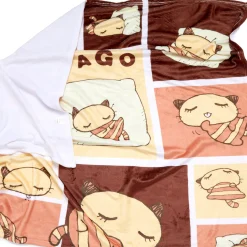 Printful Nyago Lazy Day Throw Blanket