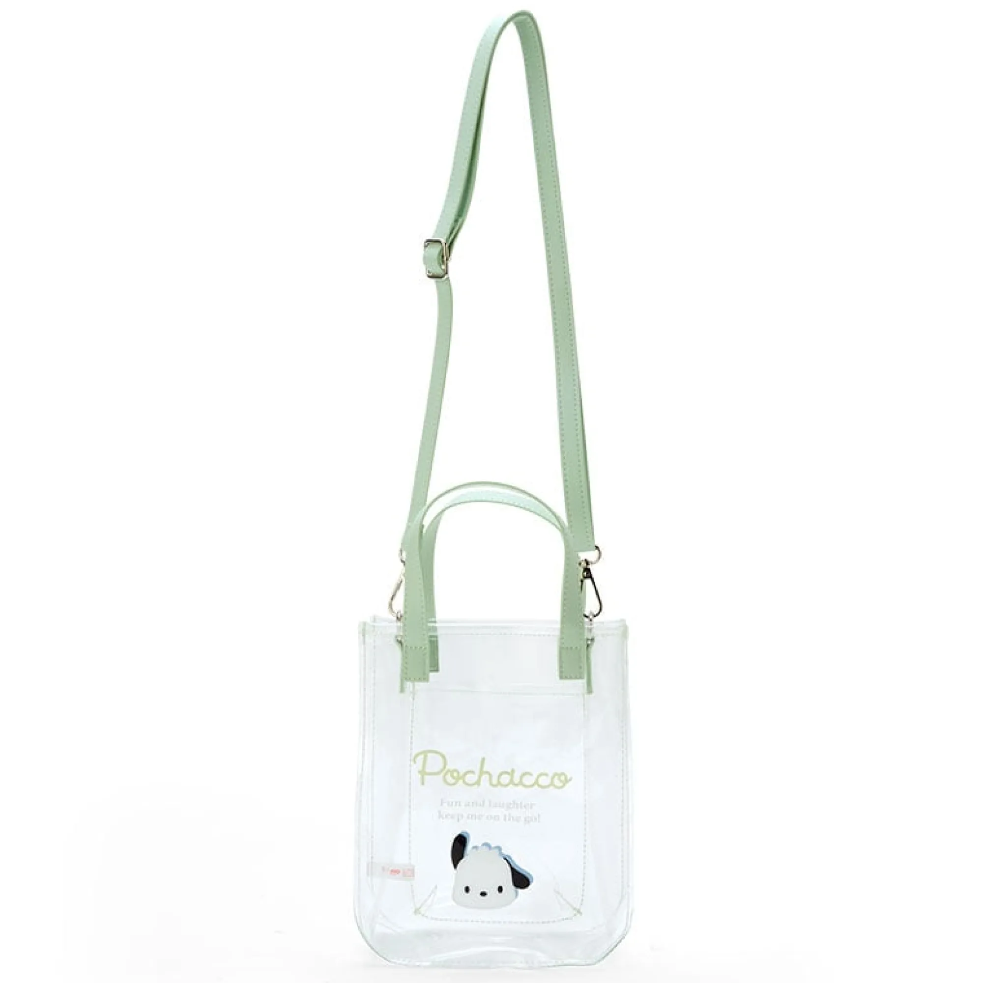 Japan Original Pochacco Clear 2-Way Mini Tote