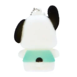 Japan Original Pochacco Flocked Keychain Mascot