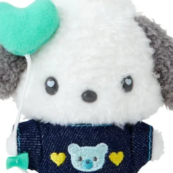 Japan Original Pochacco Keychain Mascot Clip (Denim Patch Series)