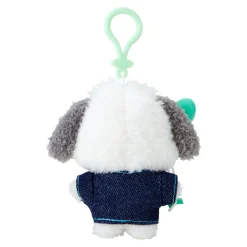 Japan Original Pochacco Keychain Mascot Clip (Denim Patch Series)
