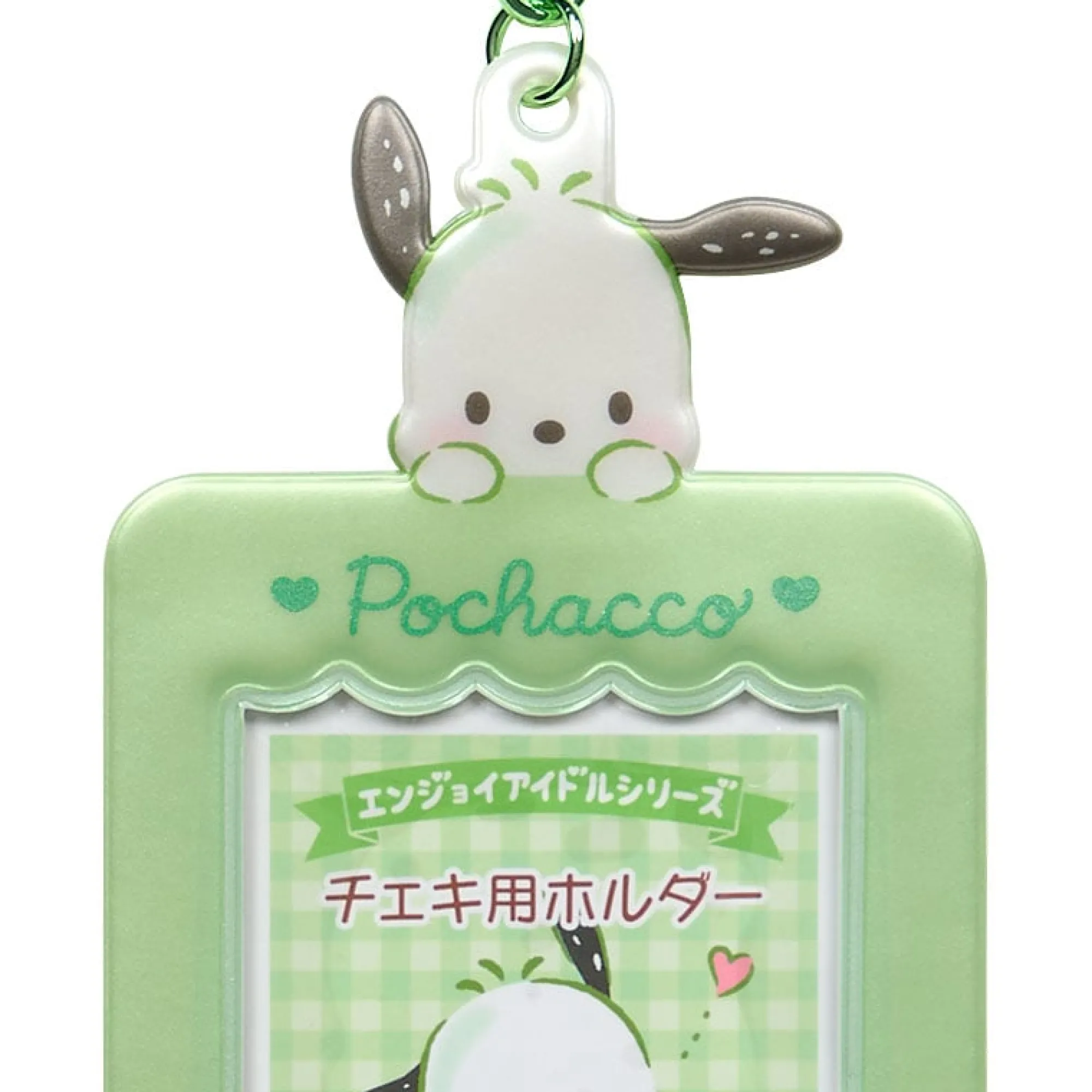 Japan Original Pochacco Mascot Photo Holder Charm