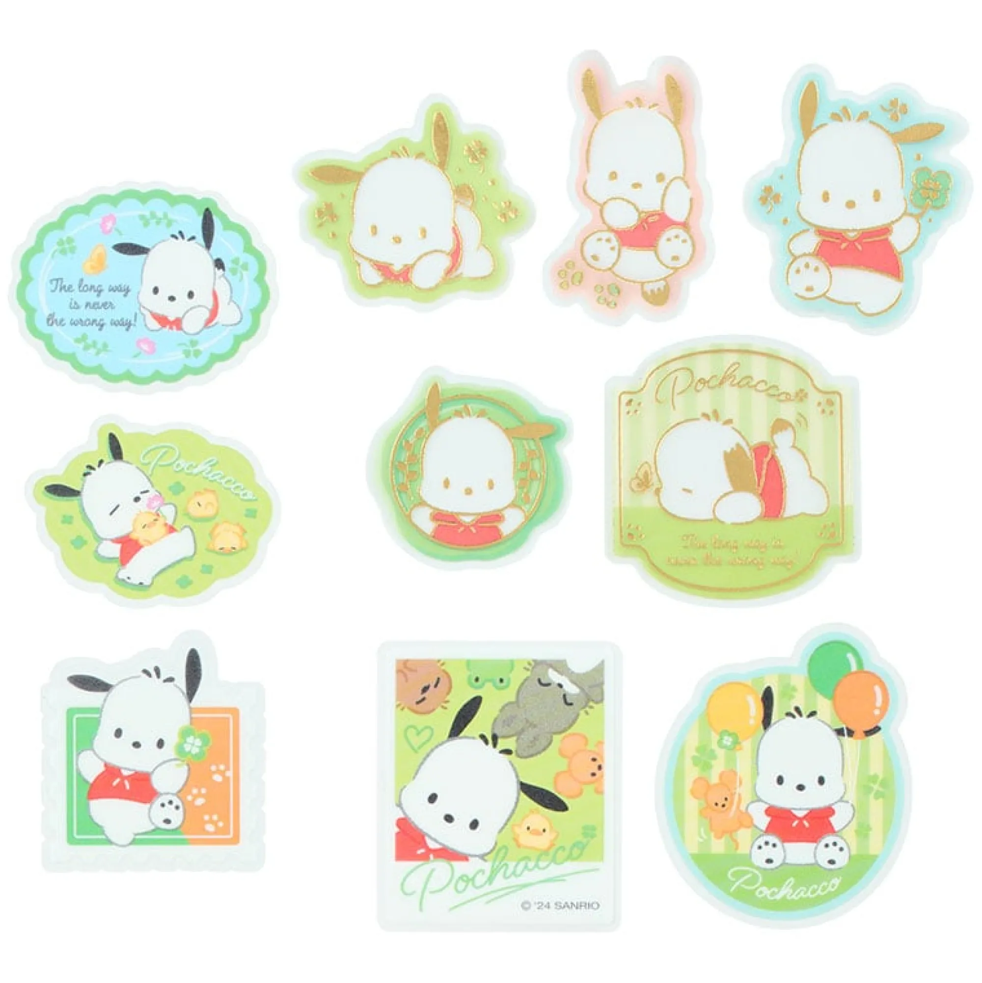 Japan Original Pochacco 30-pc Mini Sticker Set