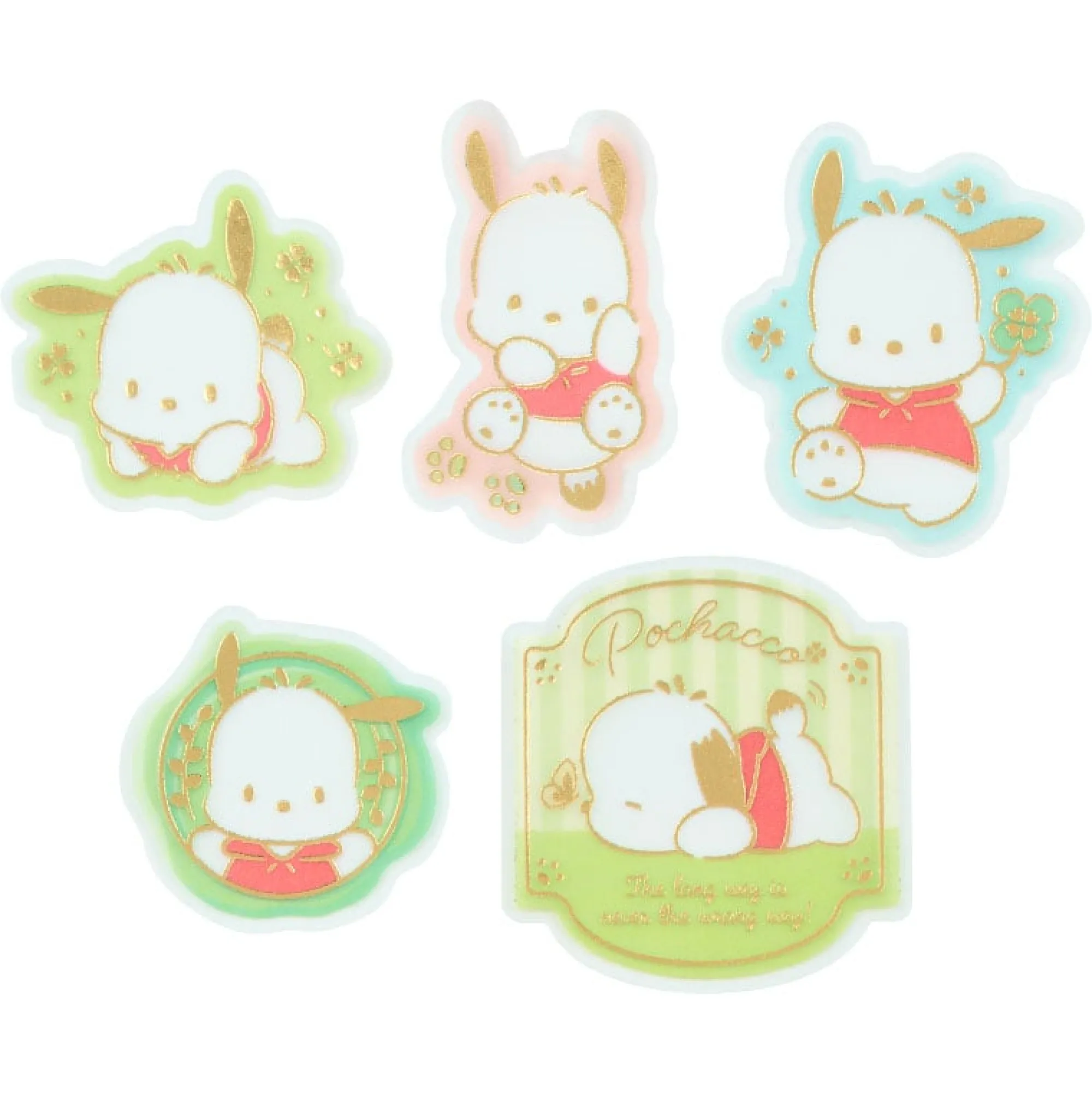 Japan Original Pochacco 30-pc Mini Sticker Set