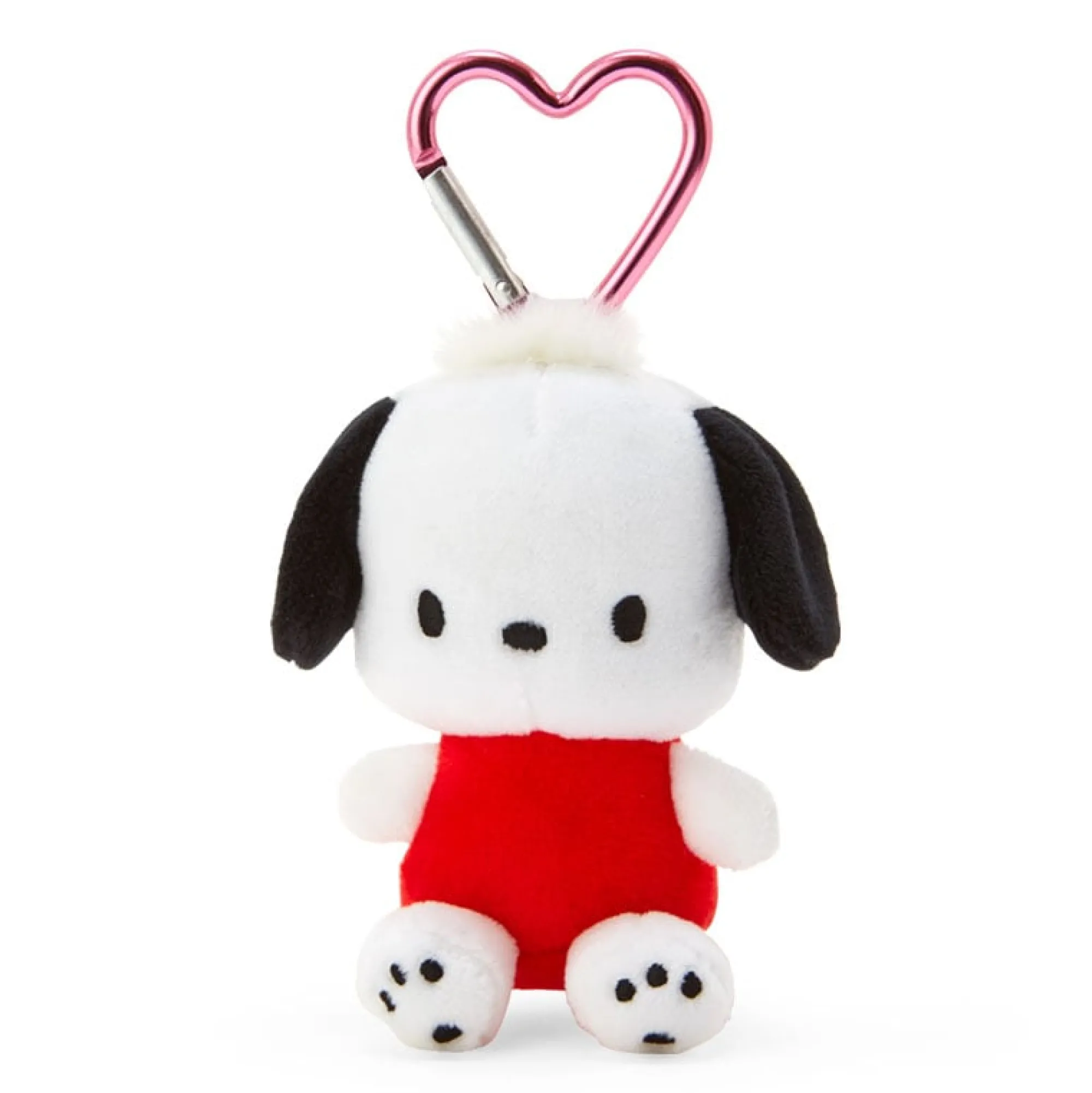 Japan Original Pochacco Plush Mascot All My Heart Keychain
