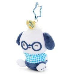 Global Original Pochacco Plush Mascot Keychain (Glasses Series)
