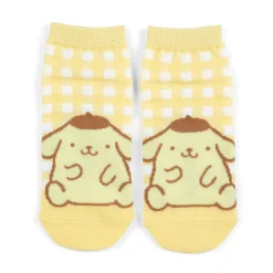 Japan Original Pompompurin Checkered Ankle Socks