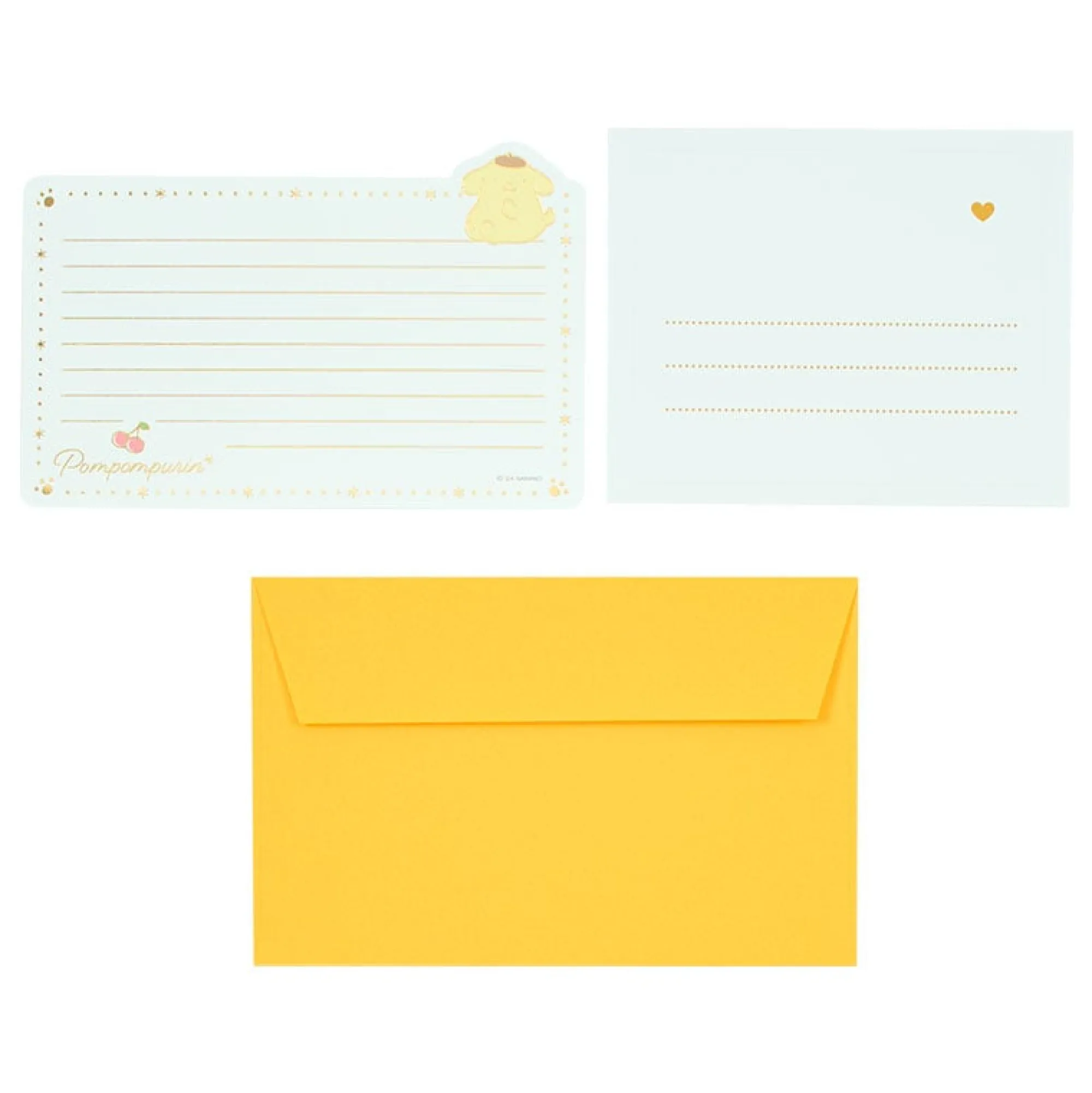Japan Original Pompompurin Classic Enclosure Letter Set