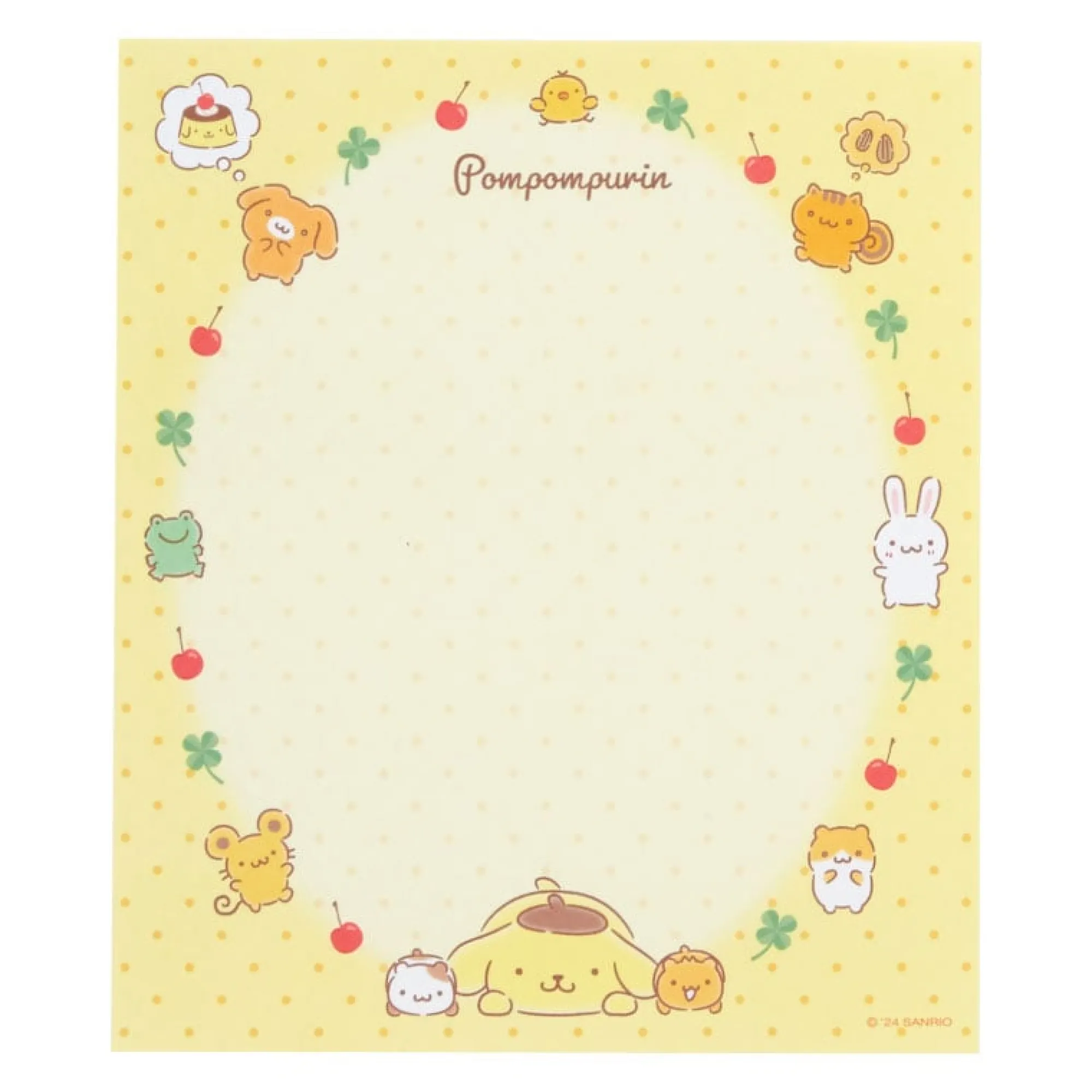 Japan Original Pompompurin Classic Letter Set