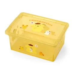 Japan Original Pompompurin Clear Glitter Storage Bin (S)