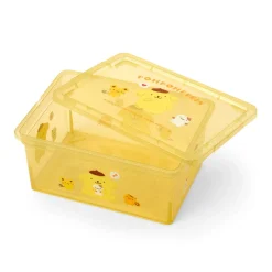 Japan Original Pompompurin Clear Glitter Storage Bin (S)