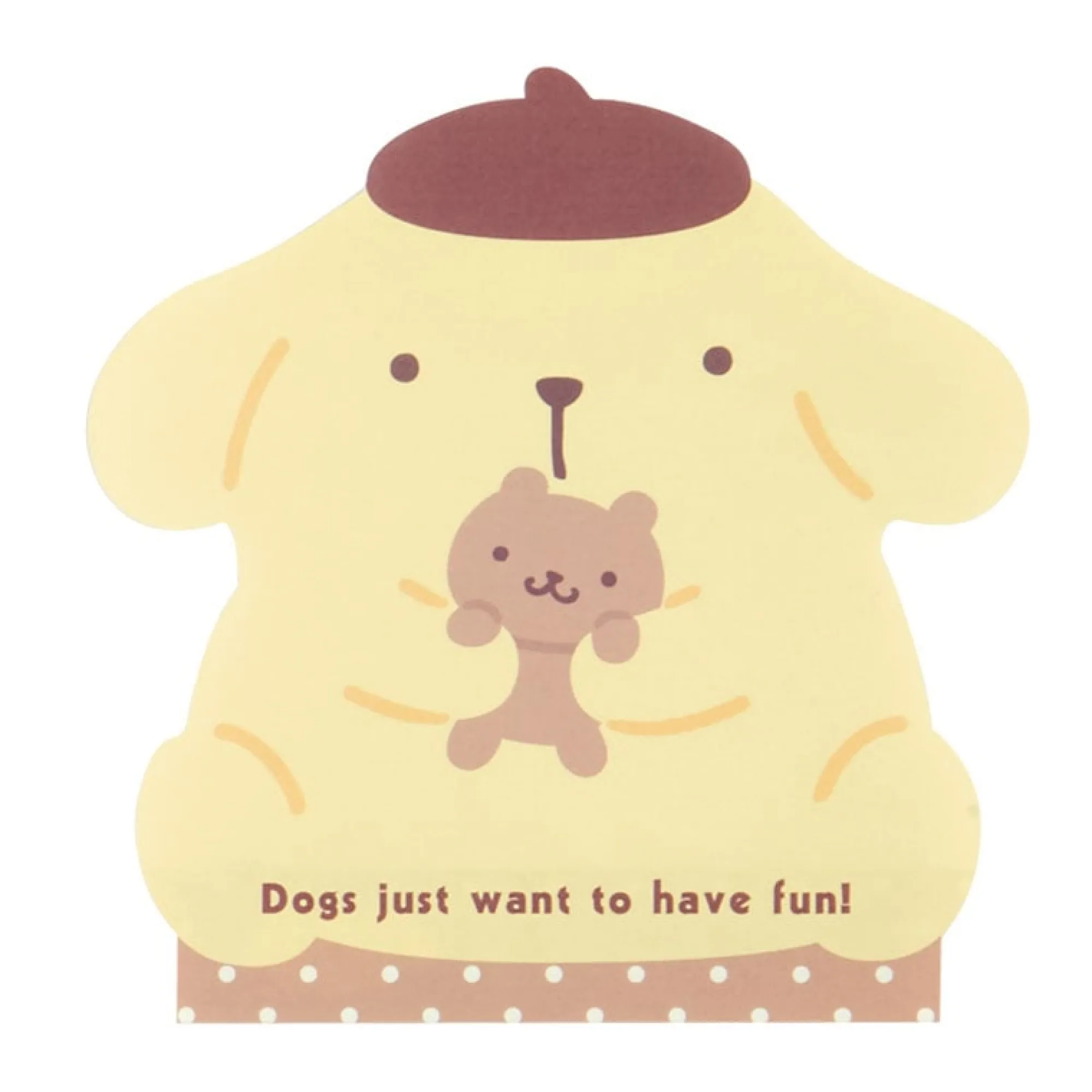 Japan Original Pompompurin Die-cut Memo Pad (Expressions)