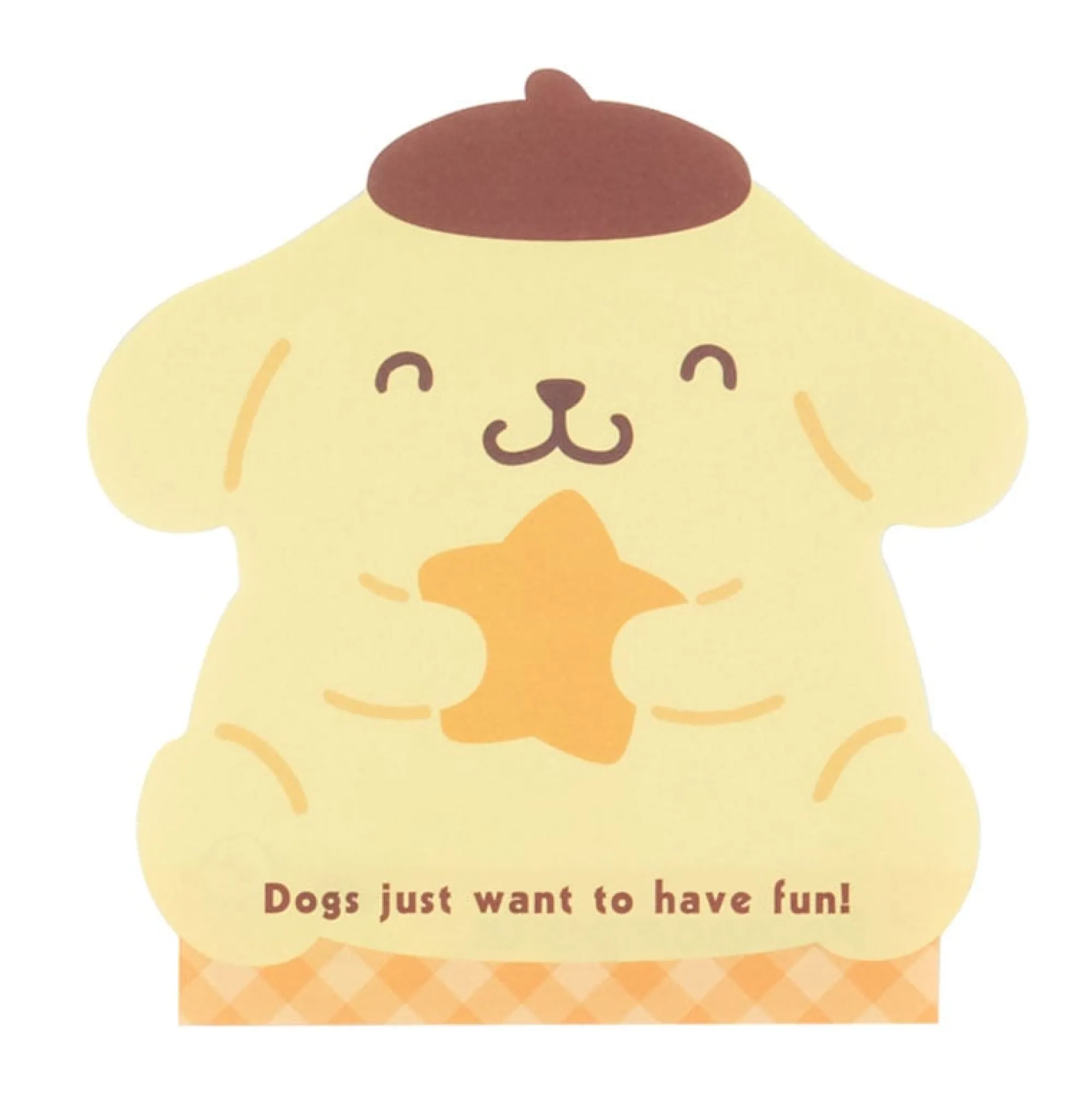 Japan Original Pompompurin Die-cut Memo Pad (Expressions)