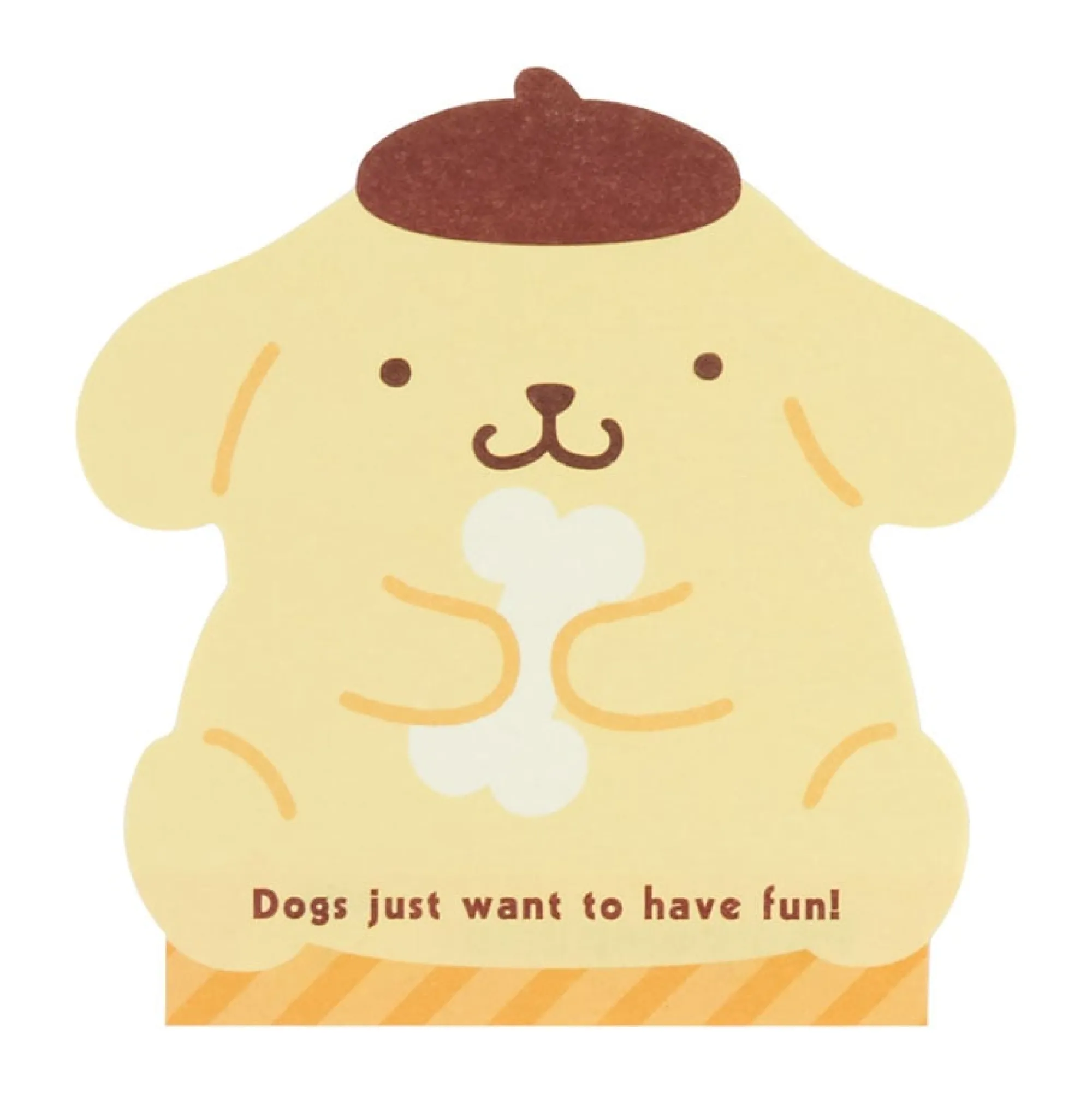 Japan Original Pompompurin Die-cut Memo Pad (Expressions)