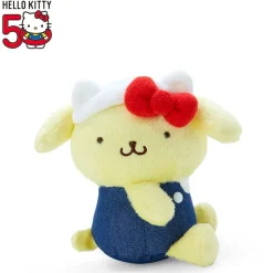 Japan Original Pompompurin Mascot Keychain Plush (Hello, Everyone! Series)