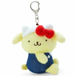 Japan Original Pompompurin Mascot Keychain Plush (Hello, Everyone! Series)