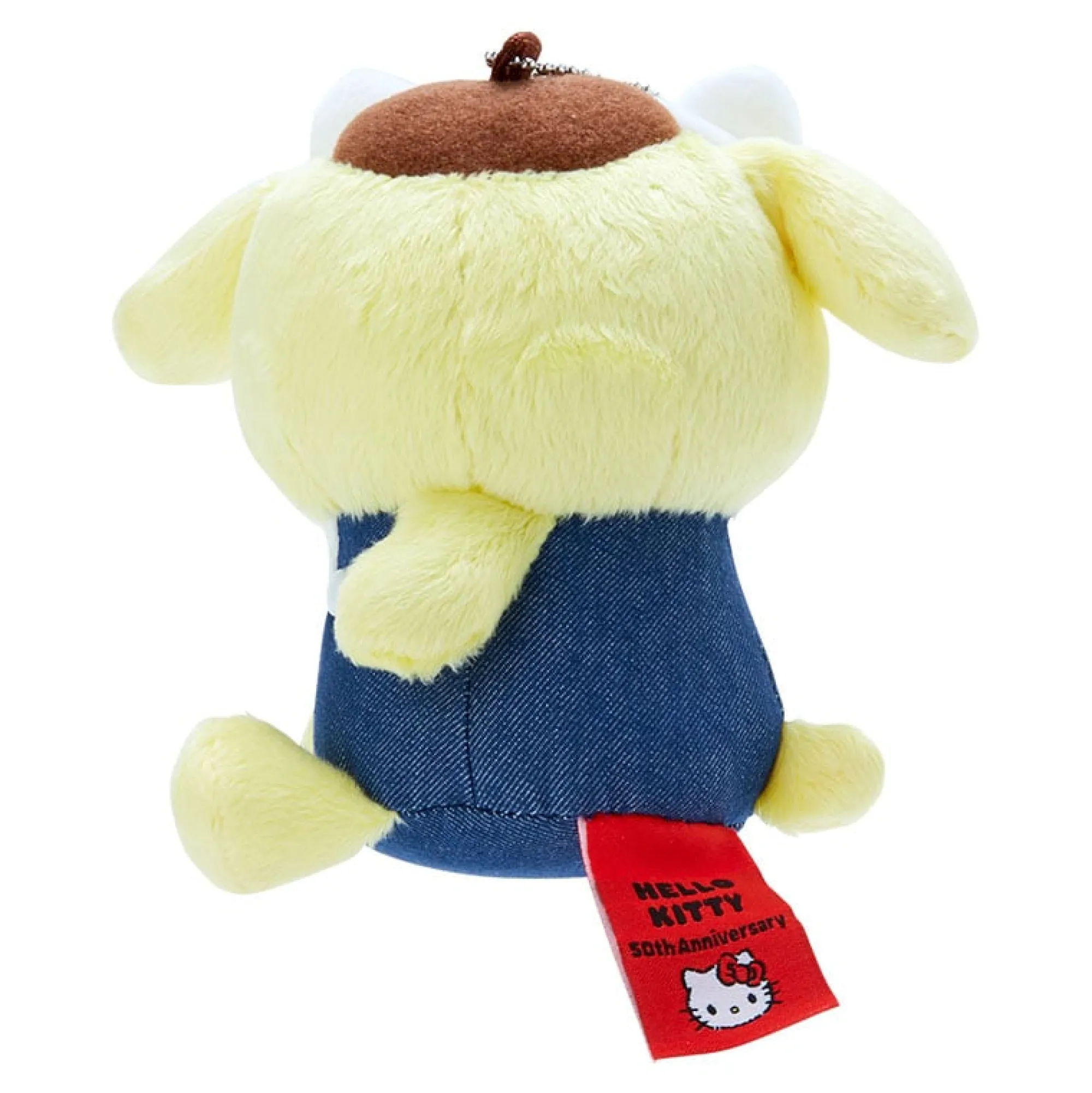 Japan Original Pompompurin Mascot Keychain Plush (Hello, Everyone! Series)