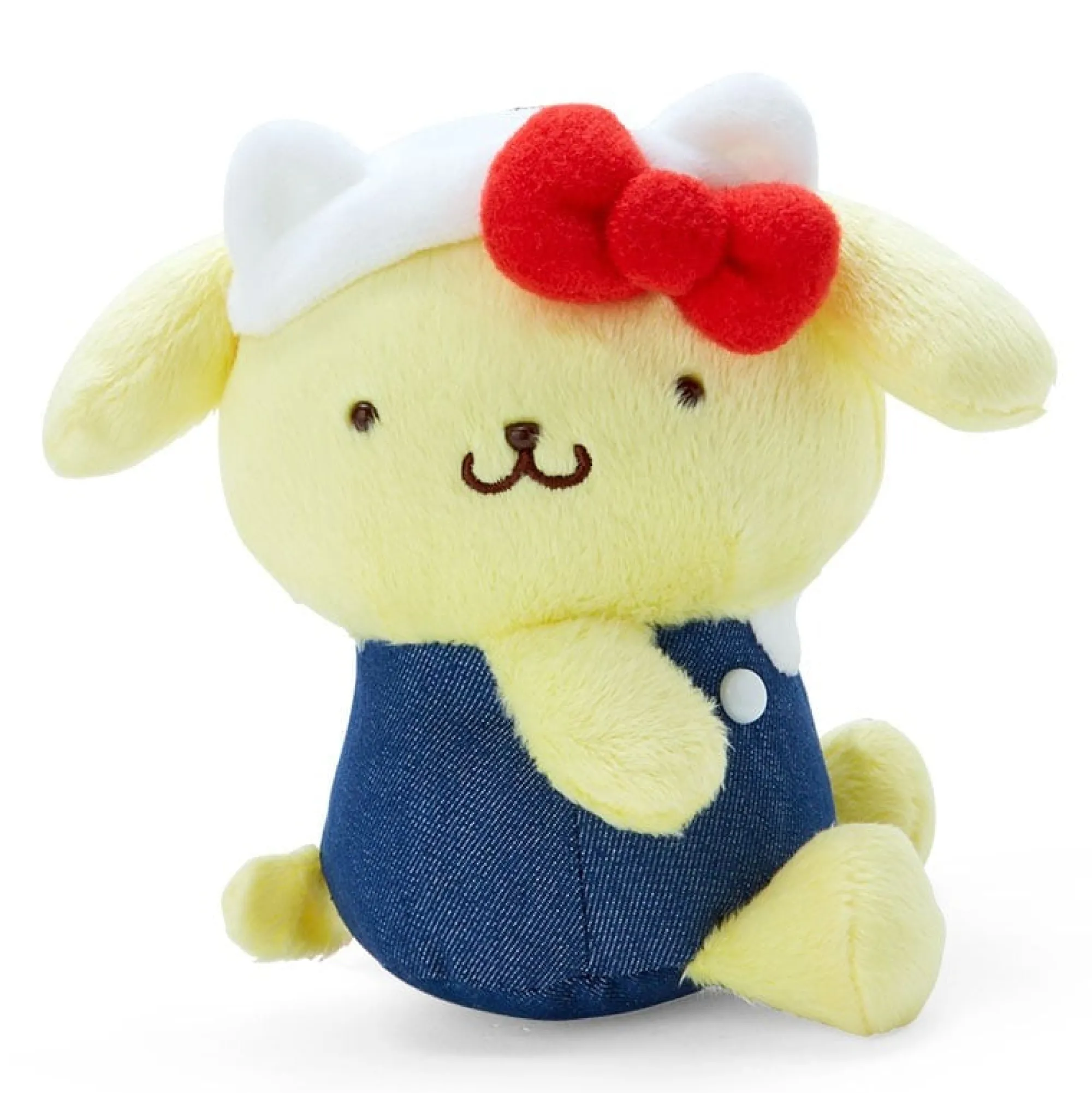 Japan Original Pompompurin Mascot Keychain Plush (Hello, Everyone! Series)