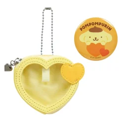 Japan Original Pompompurin Mini Pouch and Pin Set (Big Heart Series)