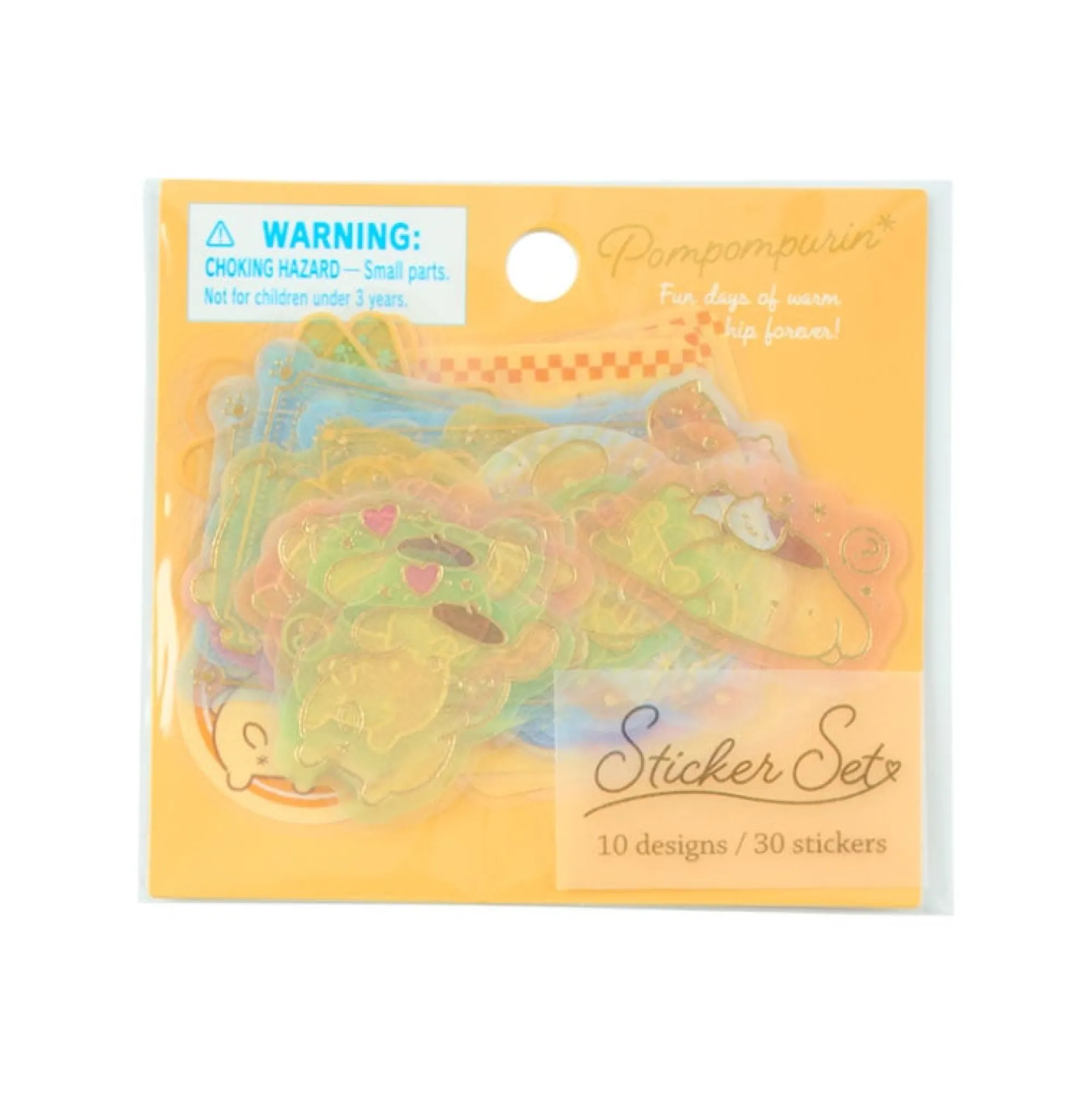 Japan Original Pompompurin 30-pc Mini Sticker Set